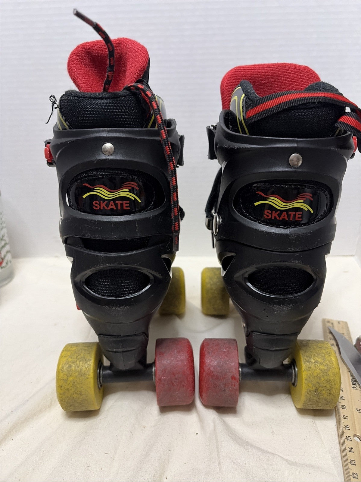 Little Kids Roller Skates - Size Small - Red & Black 