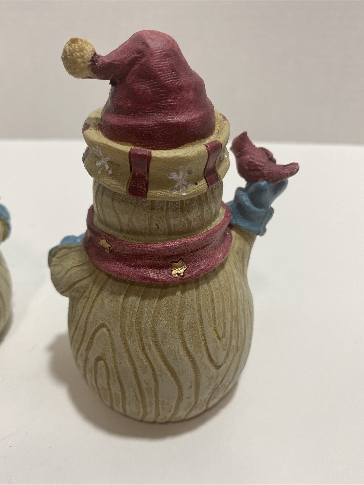 Heartland holiday Christmas 2017 wooden appearing snowman