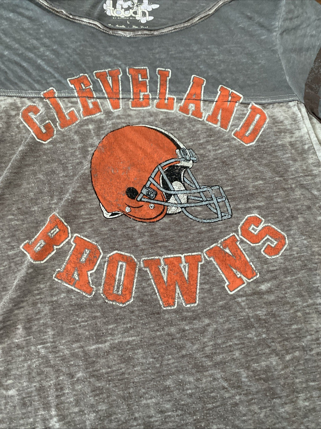 Touch large Cleveland Browns NFL women’s large short sleeve shirt free shipping