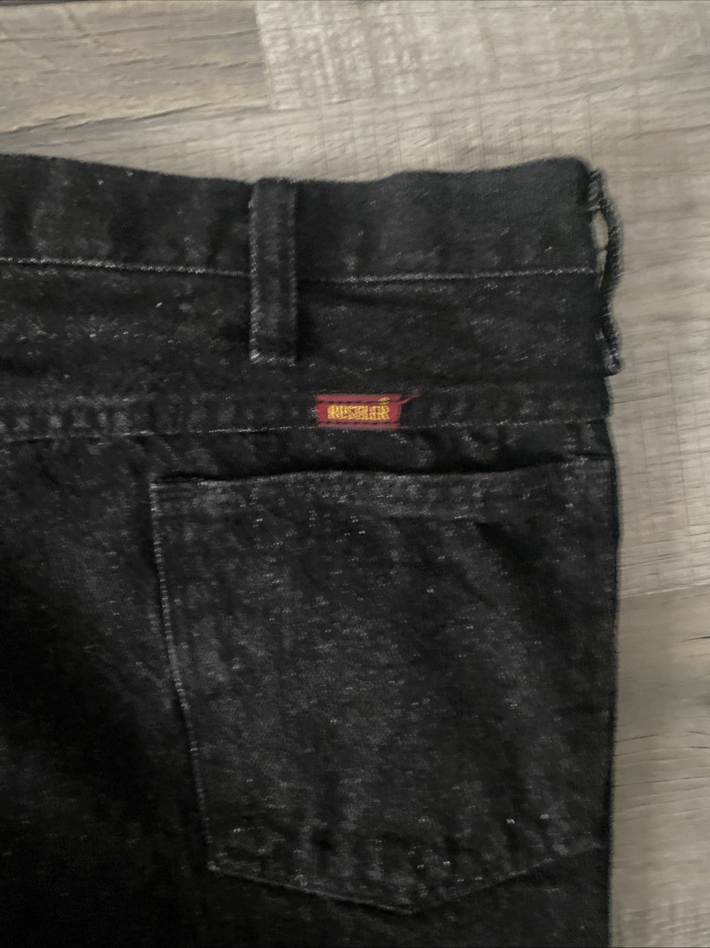 Rustler Straight Leg Blue Jeans Mens 40x30 color black