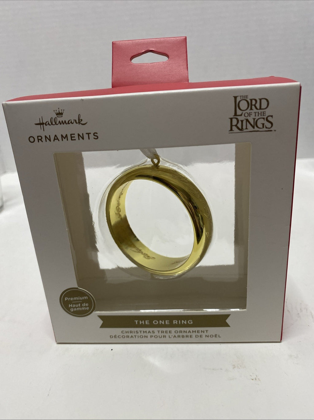NEW Hallmark Lord of the Rings The One Ring Premium Metal Ornament Gold Color
