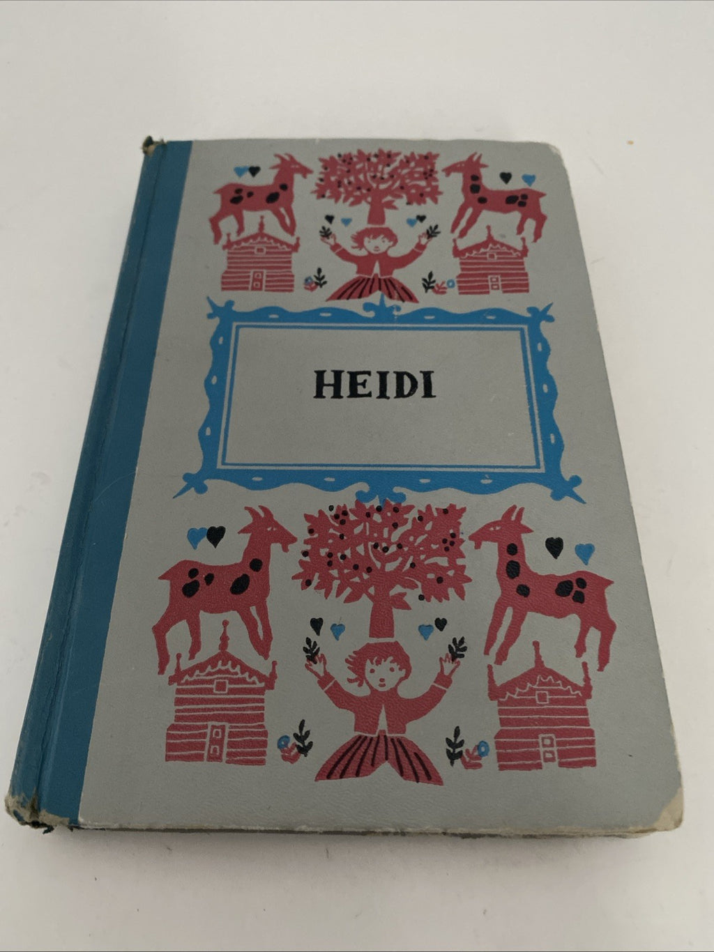 Heidi Vintage Book by Johanna Spyri 1954 Illustrated Hardcover Book 