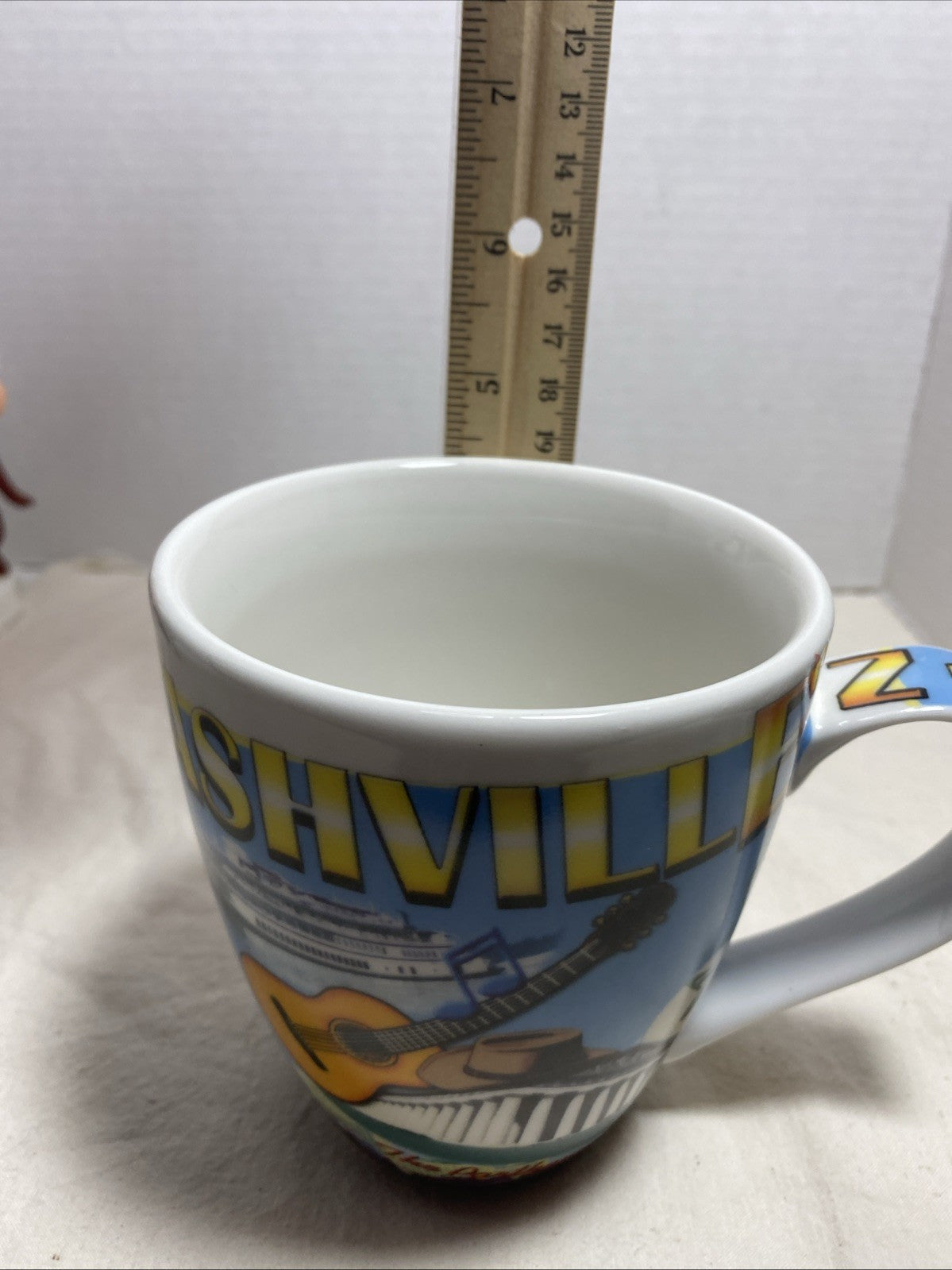 Guitar mug Nashville Tennessee Music City Country Music Coffee Tea Mug cup