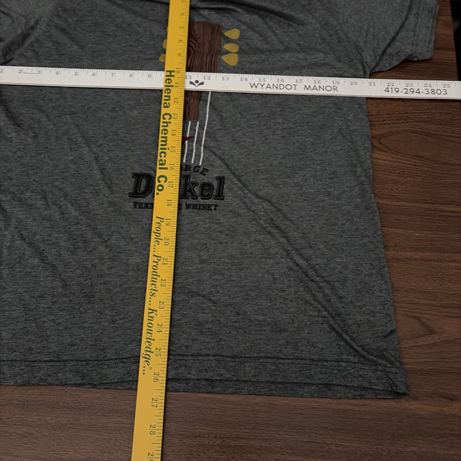 George Dickel Tennessee Whiskey Men’s Large Short Sleeve T-Shirt Gray