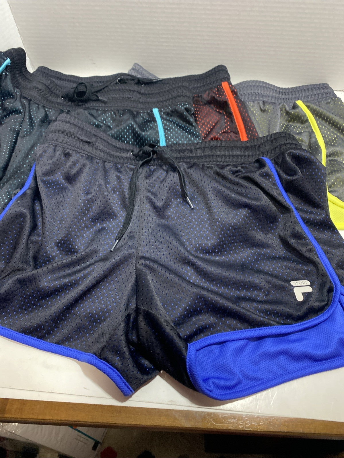 4 Pairs Fila Shorts Sm Womens Running Activewear Gym Workout Athleisure See Pics