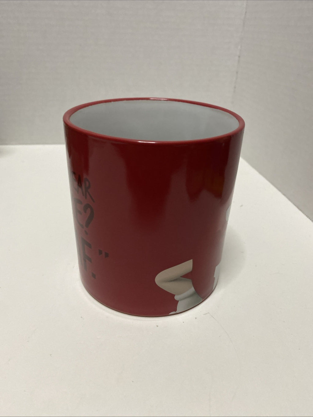 2021 M&M's Red Face Ceramic Large 16oz Coffee Mug Cup “Red Looks Good On Me”