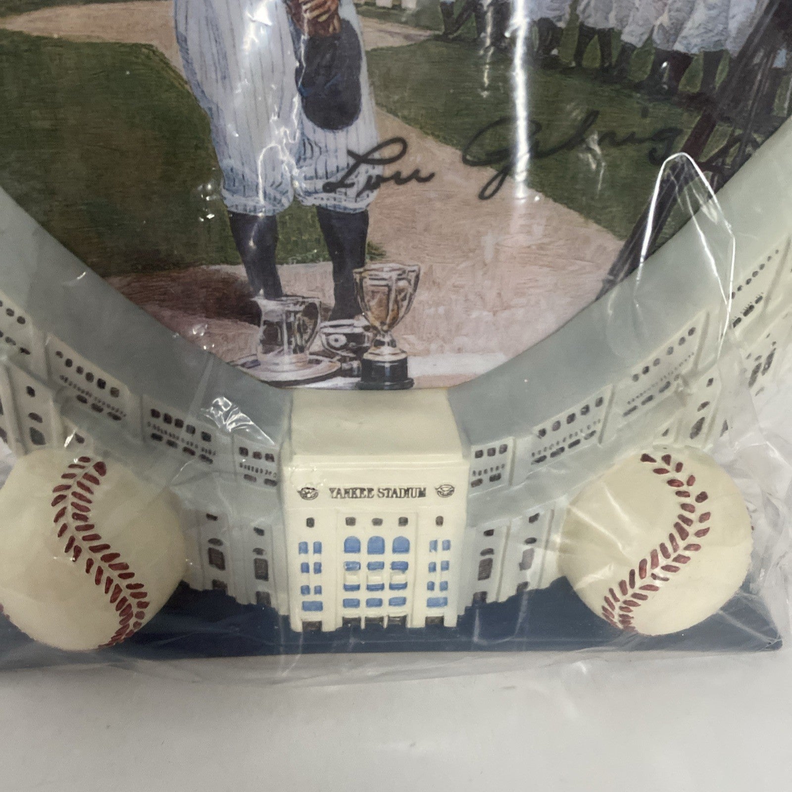 Rare The Iron Horse “Lou Gehrig” Limited Edition Plate Yankee Stadium 1999 Coa