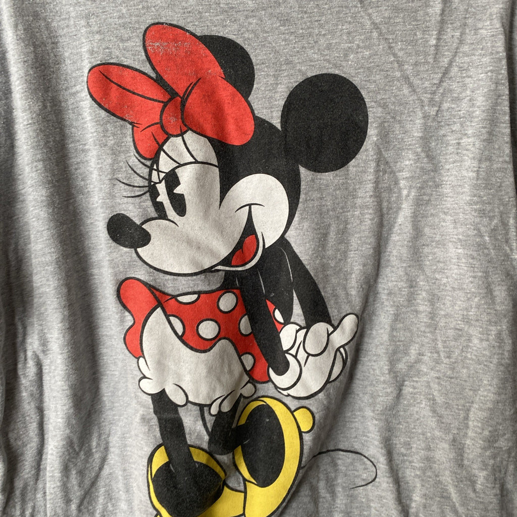 Minnie mouse gray short sleeve shirt extr￼ large Disney