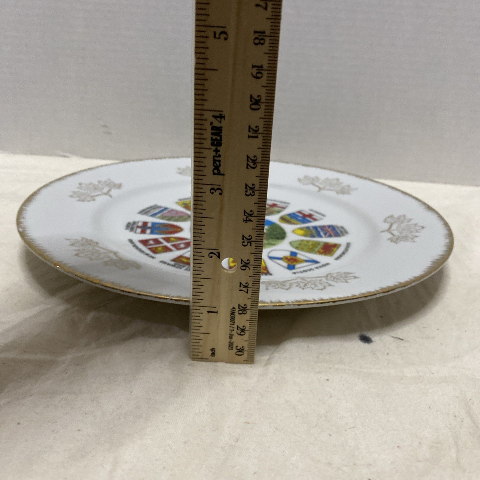 Vintage RCMP hand painted plate Souvenir of Canada Beautiful