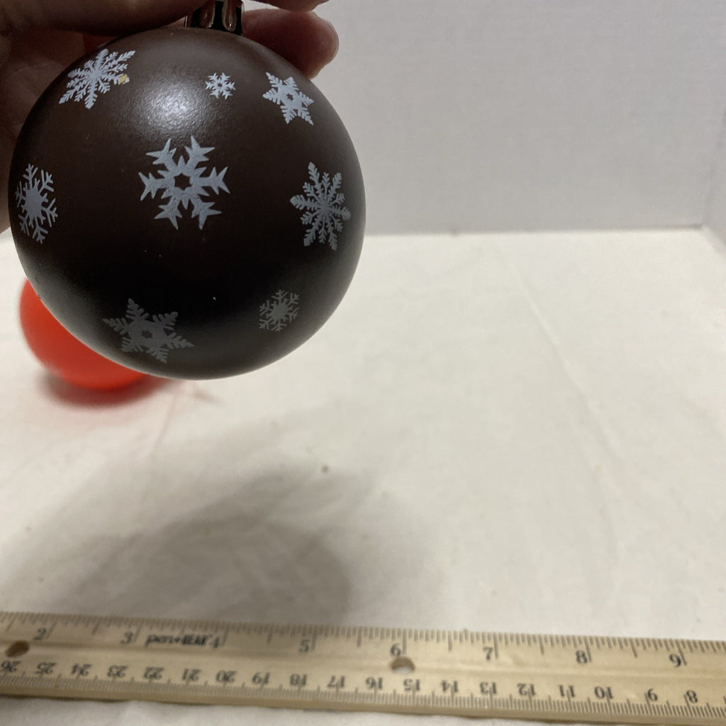 Cleveland Browns Shatterproof BALLS Christmas Tree Holiday Ornaments Set Of 2
