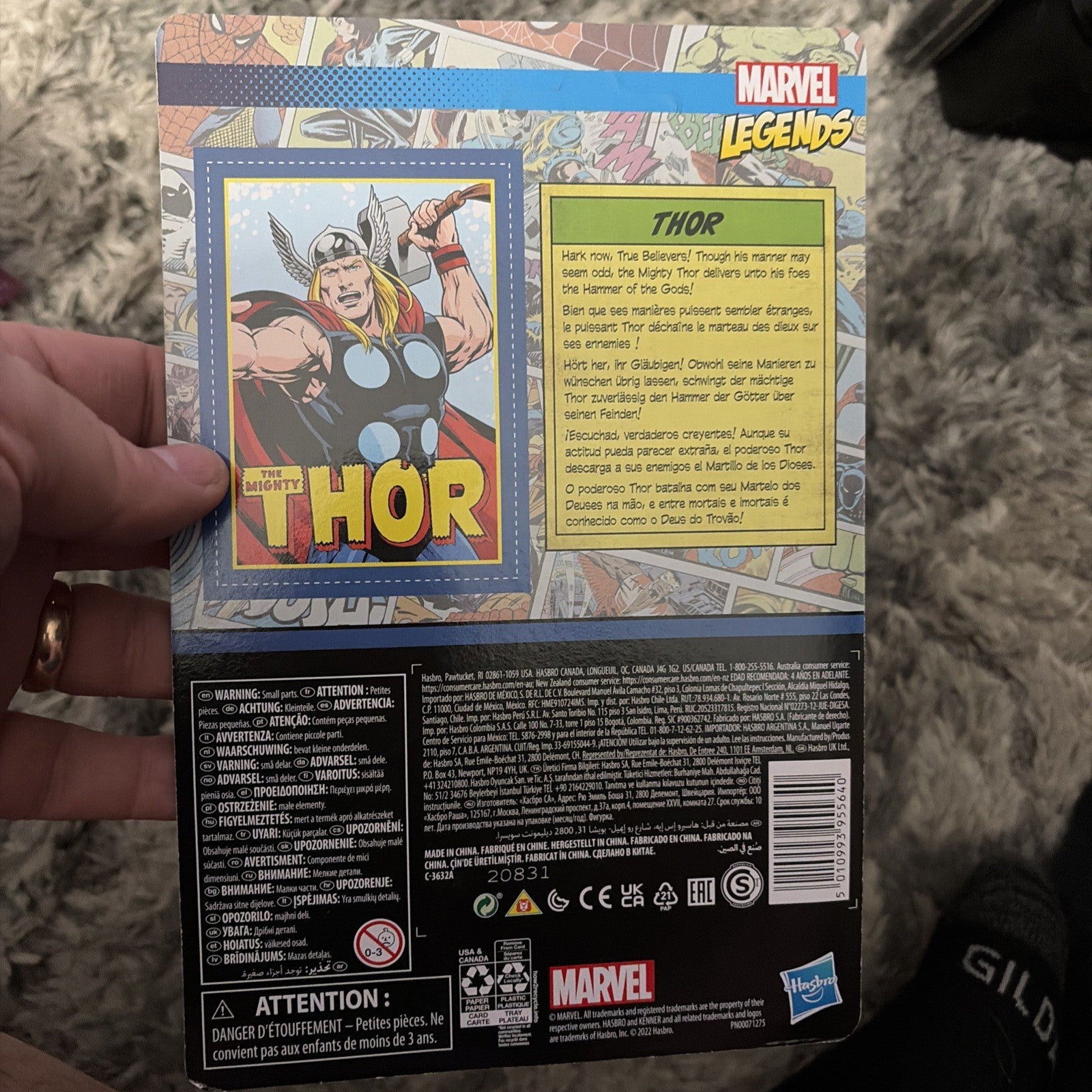Marvel Legends Retro Collection Thor, 3.75" Figure, New