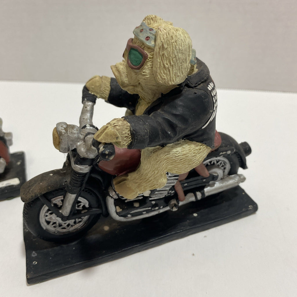 Lot of 2 Young’s Hog/Pig on A Motorcycle Figurine Statue Harley Davidson