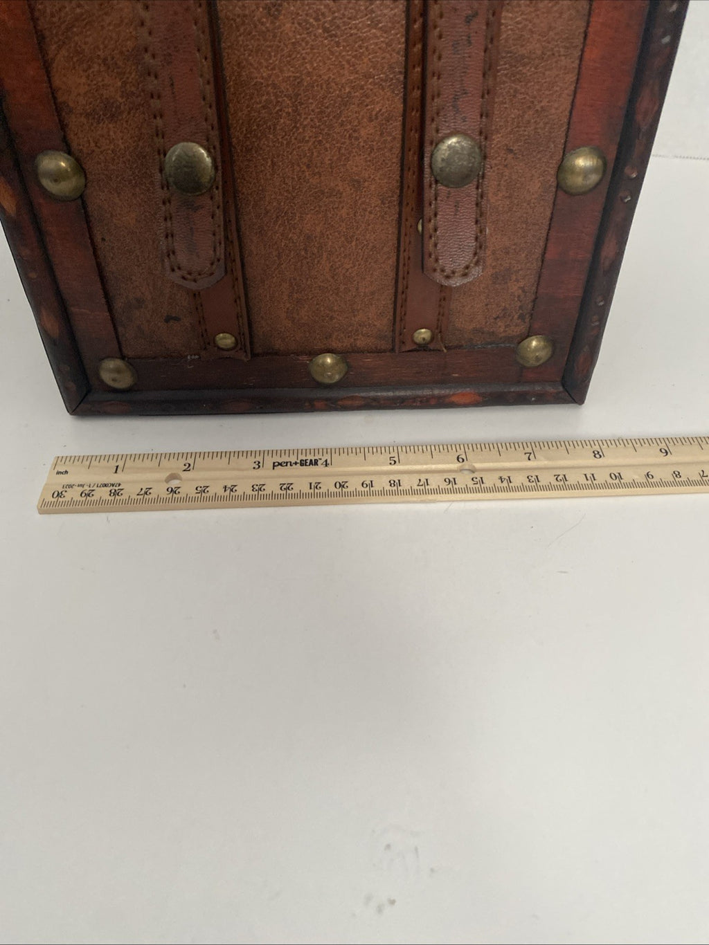 Twine Chateau Two Bottle Antique Style Wine Box Brown Home Decor