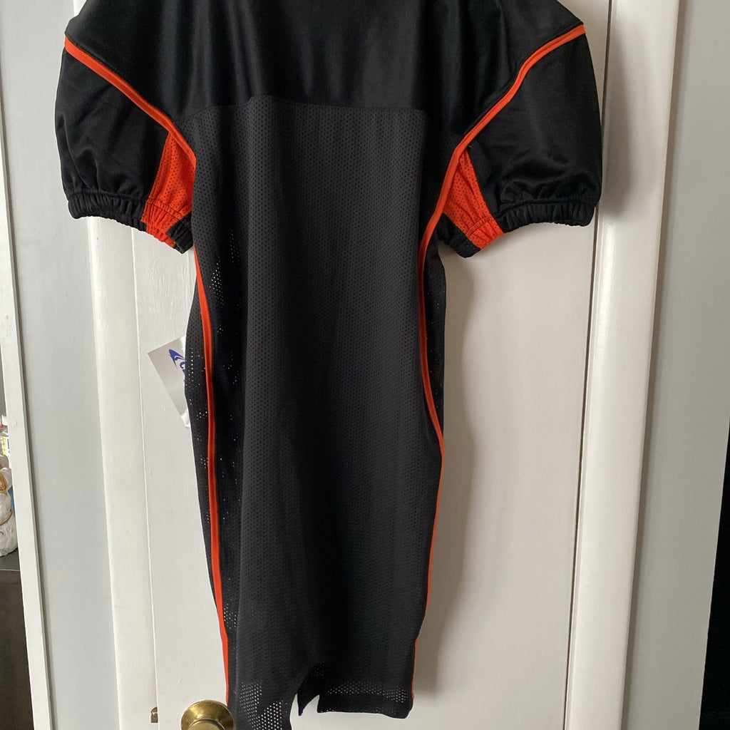 Champ pro sports small black and orange jersey elastic shorts