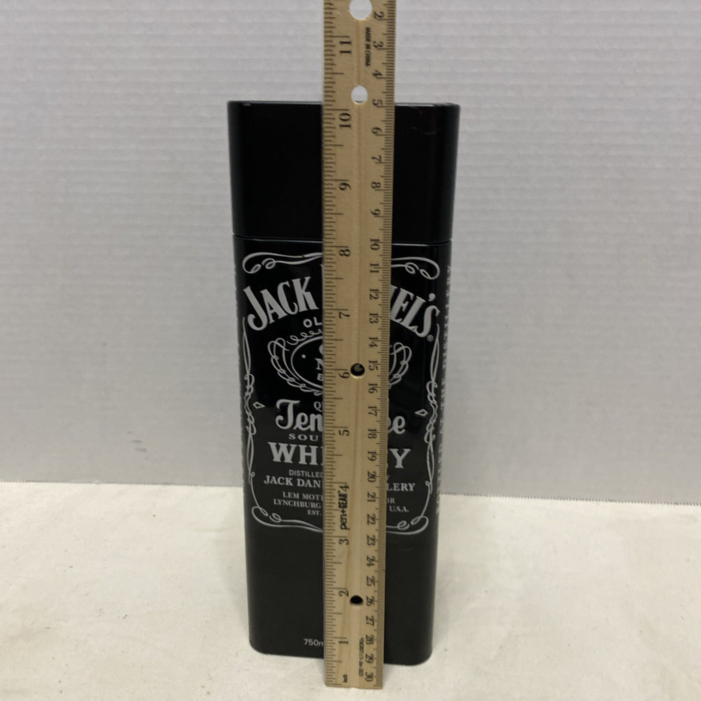 Jack Daniel’s Whiskey Tin Hinged Metal Old No. 7 Storage Man Cave Advertising