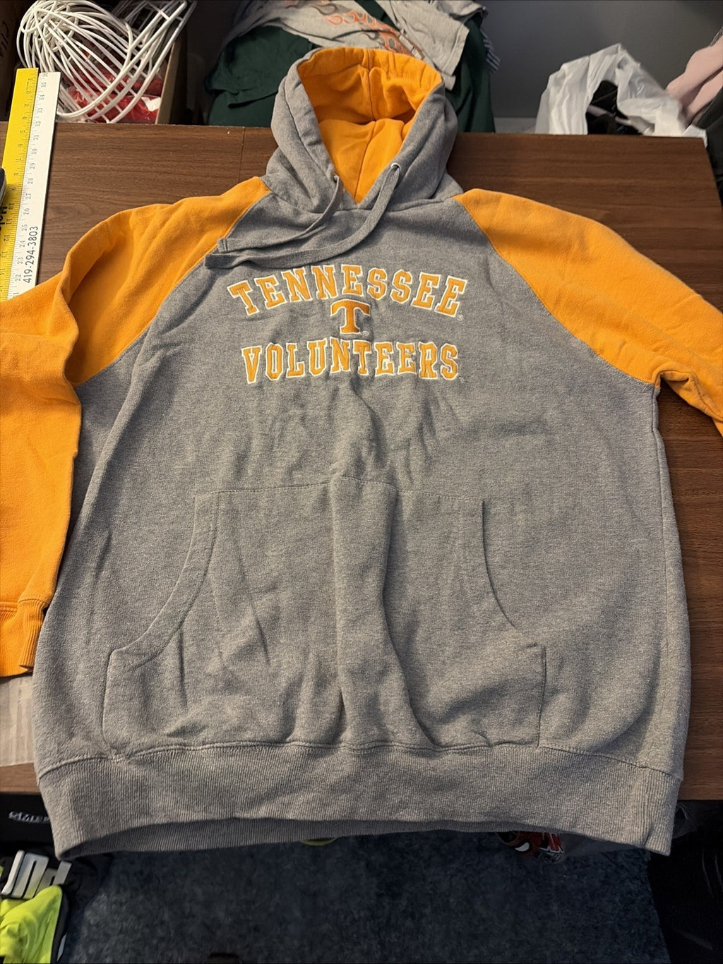 Tennessee Volunteers Cadre Brand String Hooded Sweatshirt Pocket Unisex XL VTG