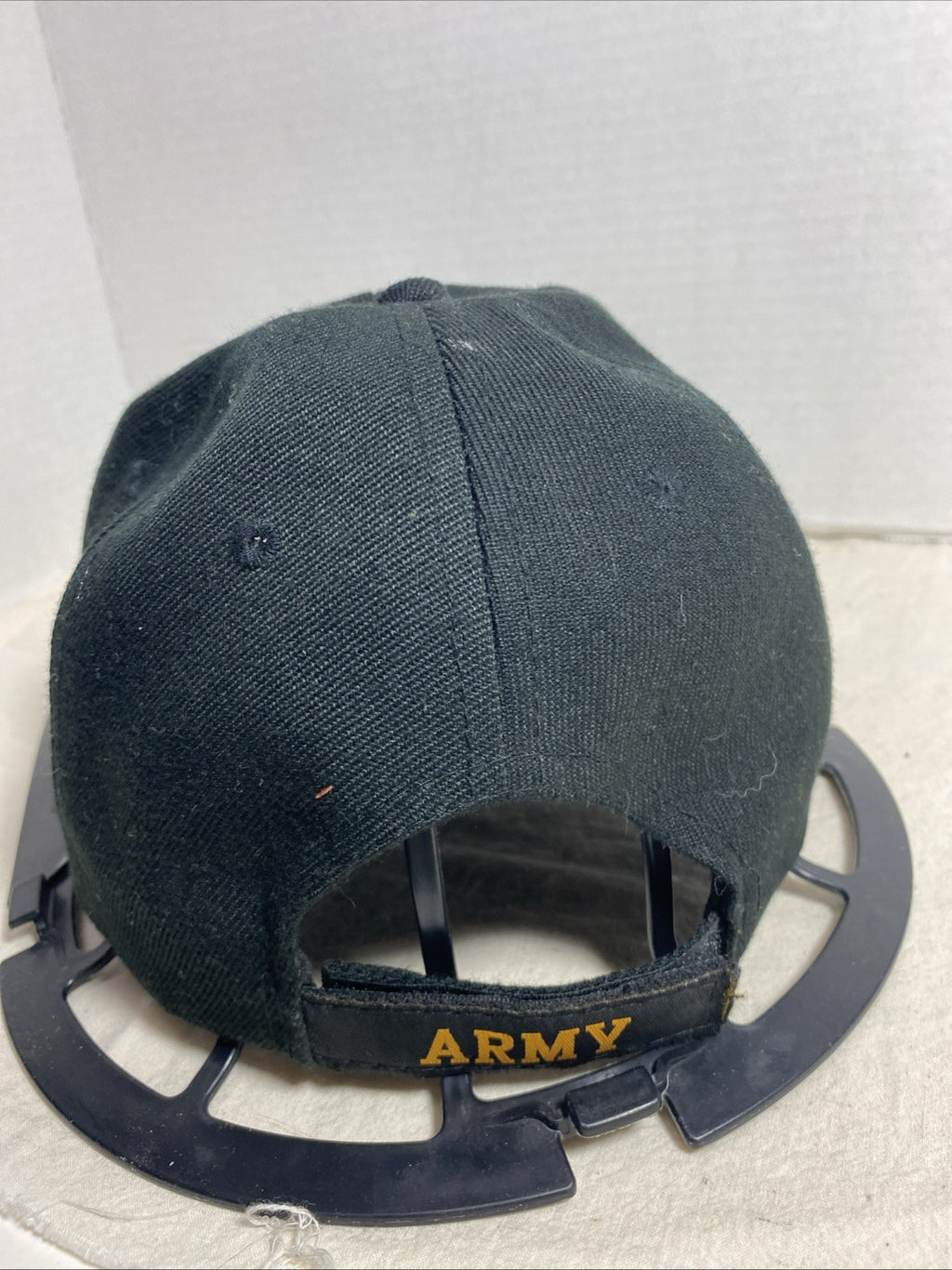 US Army Officially Licensed Star Logo Gold Trim Black Baseball Cap