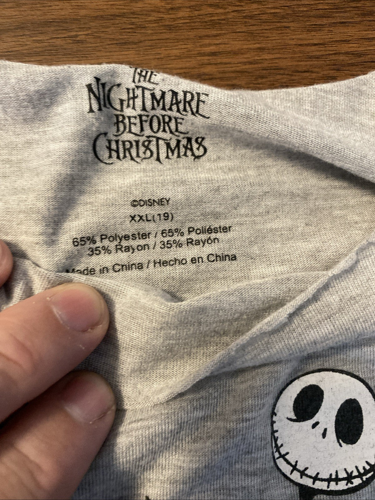 Nightmare Before Christmas Boo-Crew Graphic Gray T-Shirt Women’s Size XXL 19