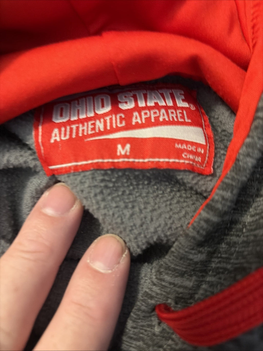 OSU Ohio State University Buckeyes Authentic Apparel Hoodie, Women’s Medium