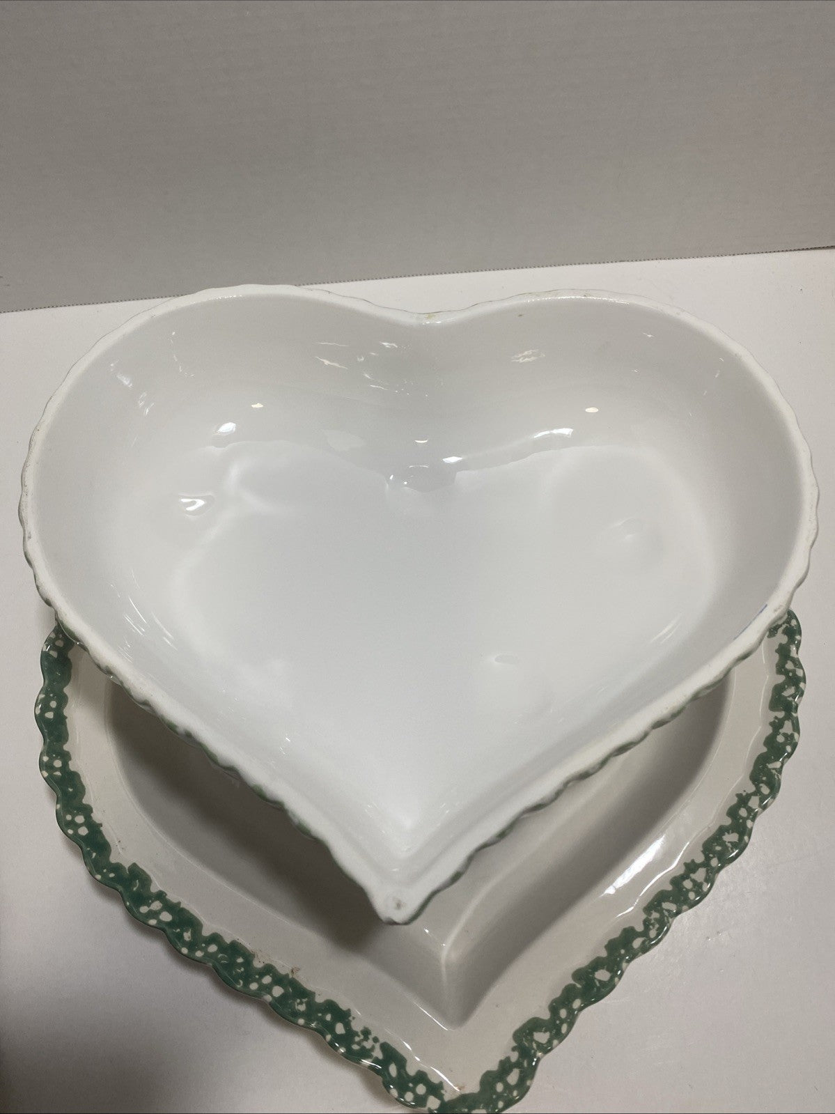 House Of Lloyd 1996 Ceramic Heart Apple Blossom Dessert Dish With Lid  11.5”