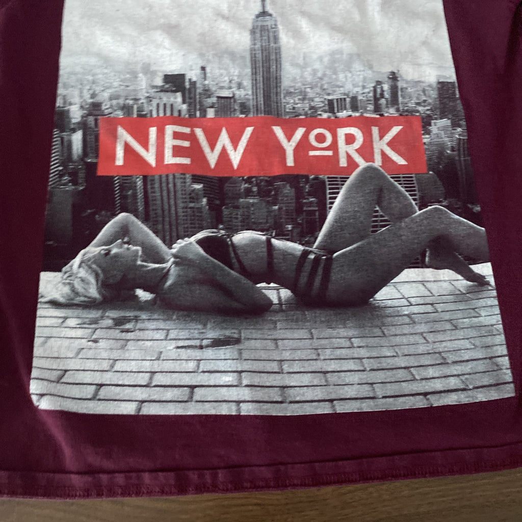 Gilden Med Hustle New York supermodel long sleeve T-shirt  free shipping