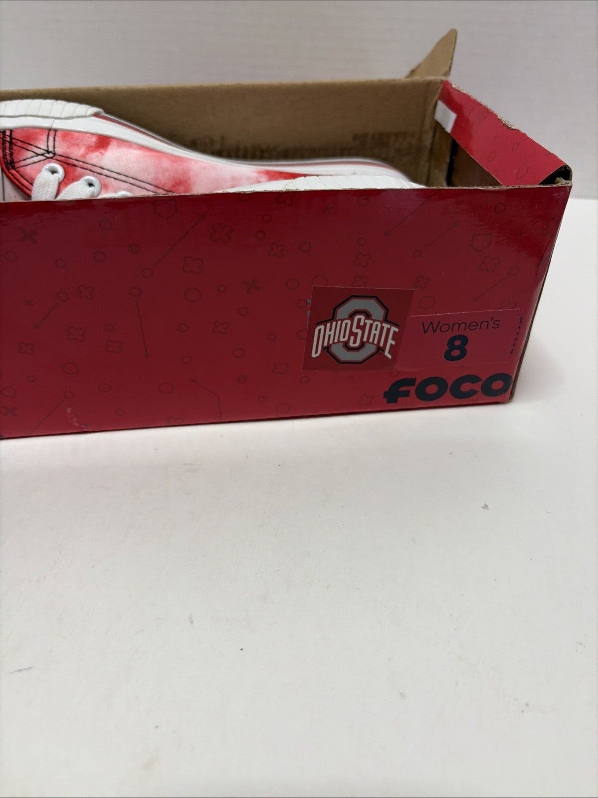Ohio State Buckeyes FOCO Women's Low Top Tie-Dye Canvas Shoe Women's Size 8