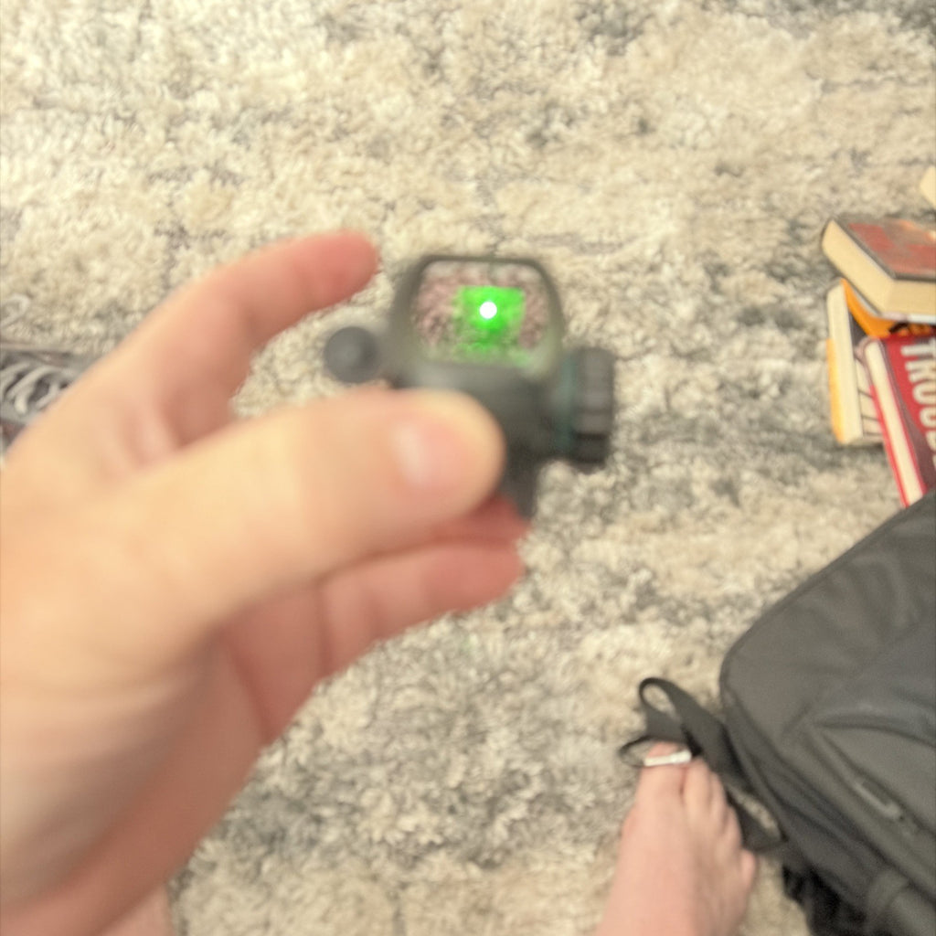 Lancer Tactical Picatinny 4 Reticle Red Dot Reflex Sight w/ Green Laser