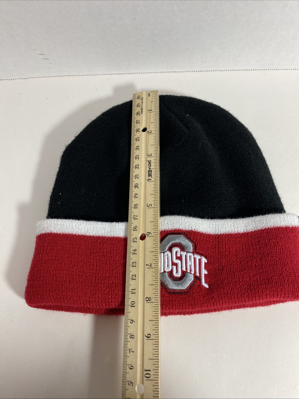 ‘47 Men's Ohio State Buckeyes Black Sub-Zero Cuffed Knit Beanie New 