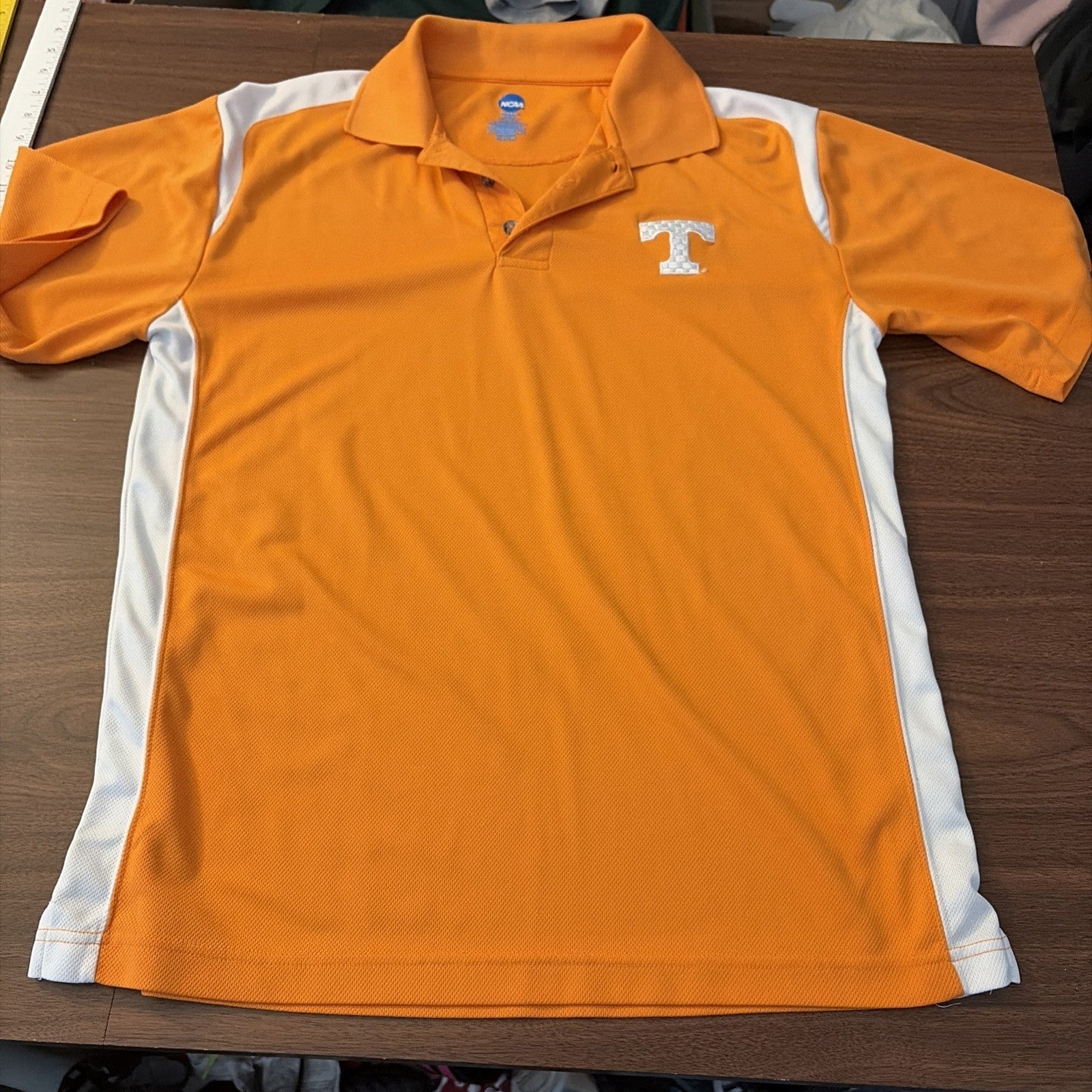 Men’s Medium University Of Tennessee Volunteer Short Sleeve Golf Polo SS Orange