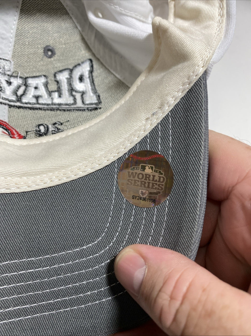 Cincinnati Reds Hat 2012 47’ brand playoffs Strapback Gray postseason cap