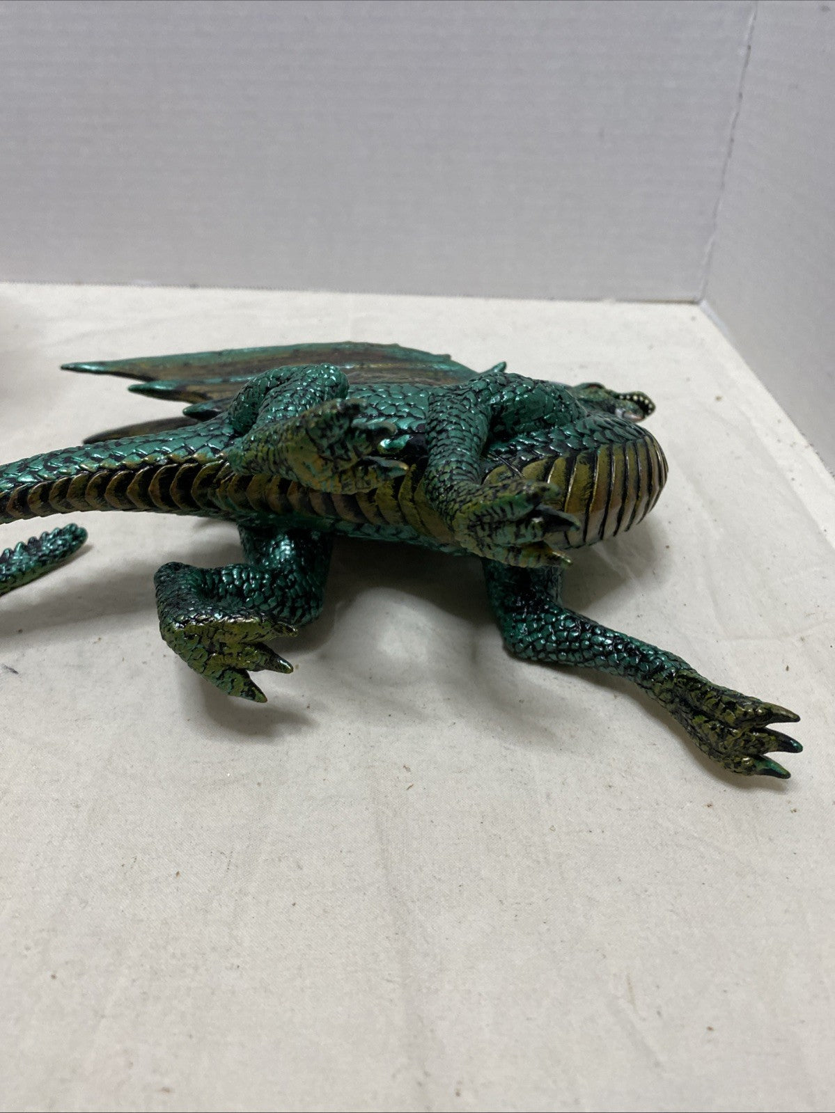 Green Dragon Myths and Marvels Figure 9"x7" Soft Rubber