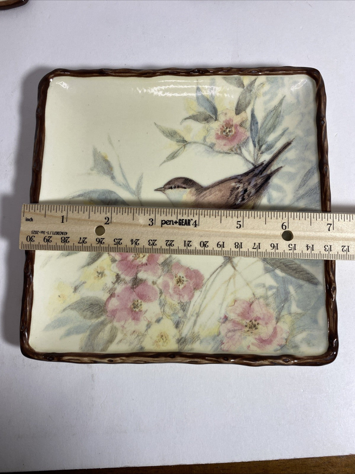 Somerset Song by Susan Winget Collectible Stoneware Bird Salad Plates lot of 3