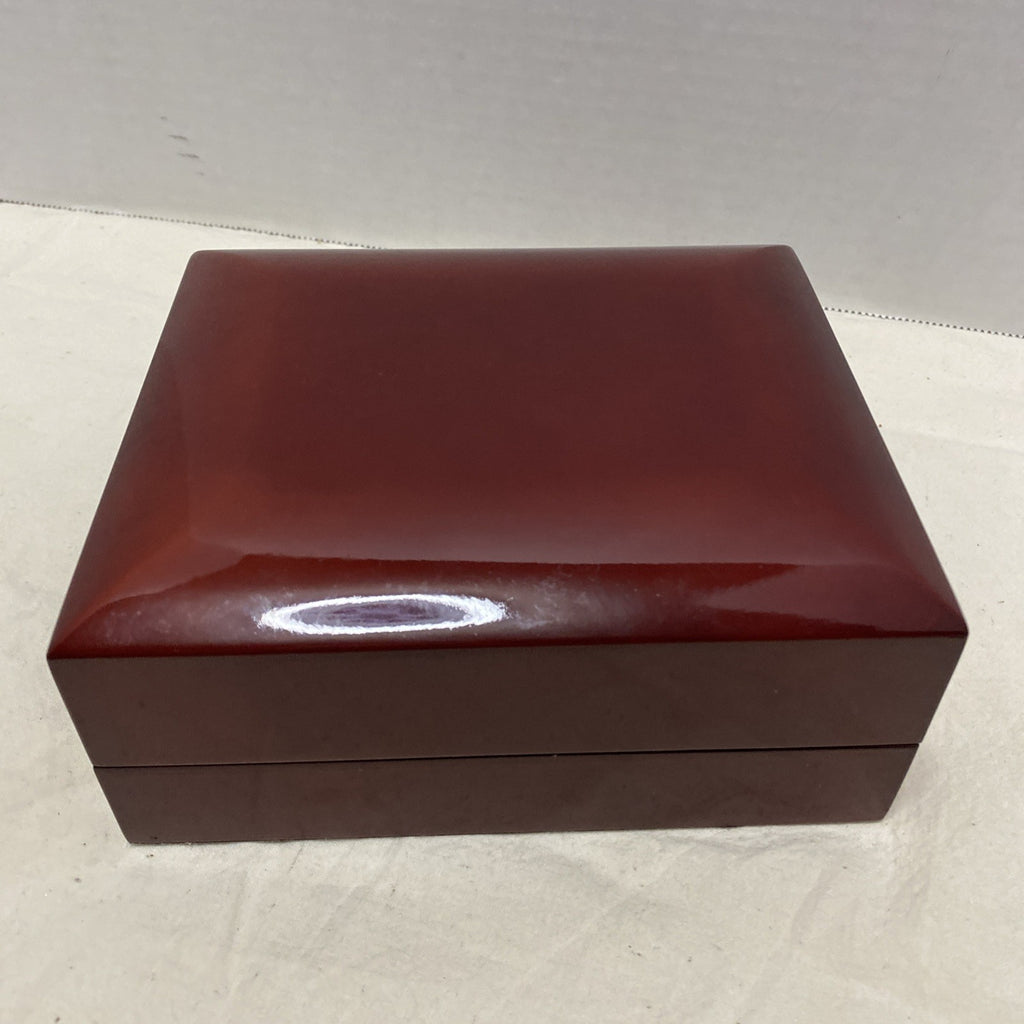 Rosewood Jewelry Box Made By Noble 6x5x2-3/4"