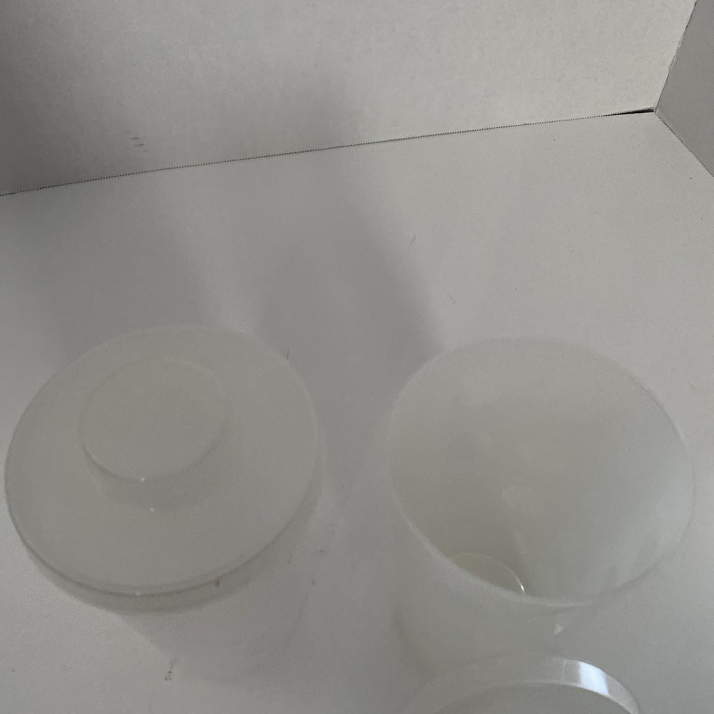 Large LEGO® Pick A Brick Plastic Cups Containers with Snap on Lids (Lot of 2)