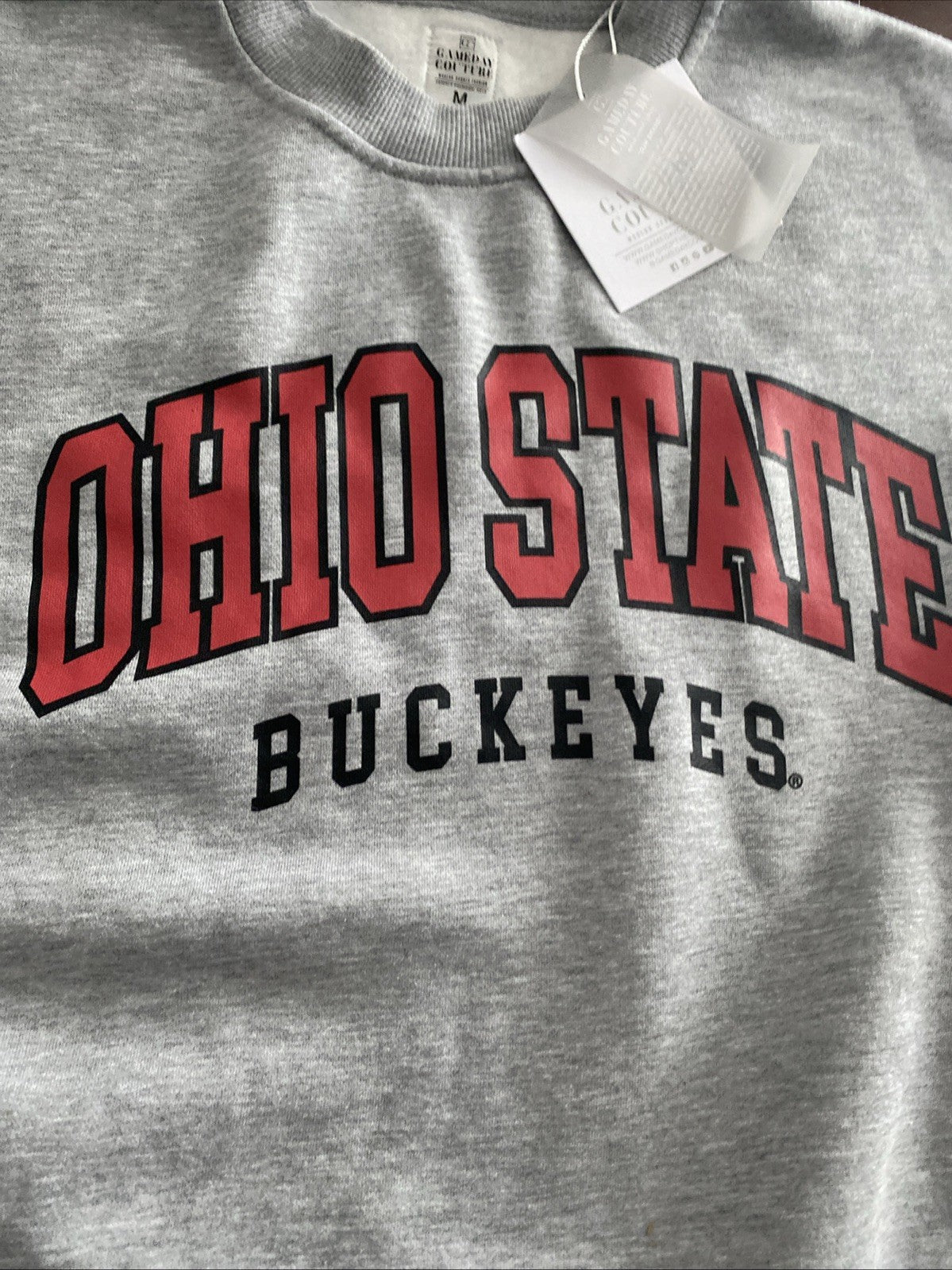 Ohio State University buckeyes game day couture Women’s medium sweatshirt NWT 