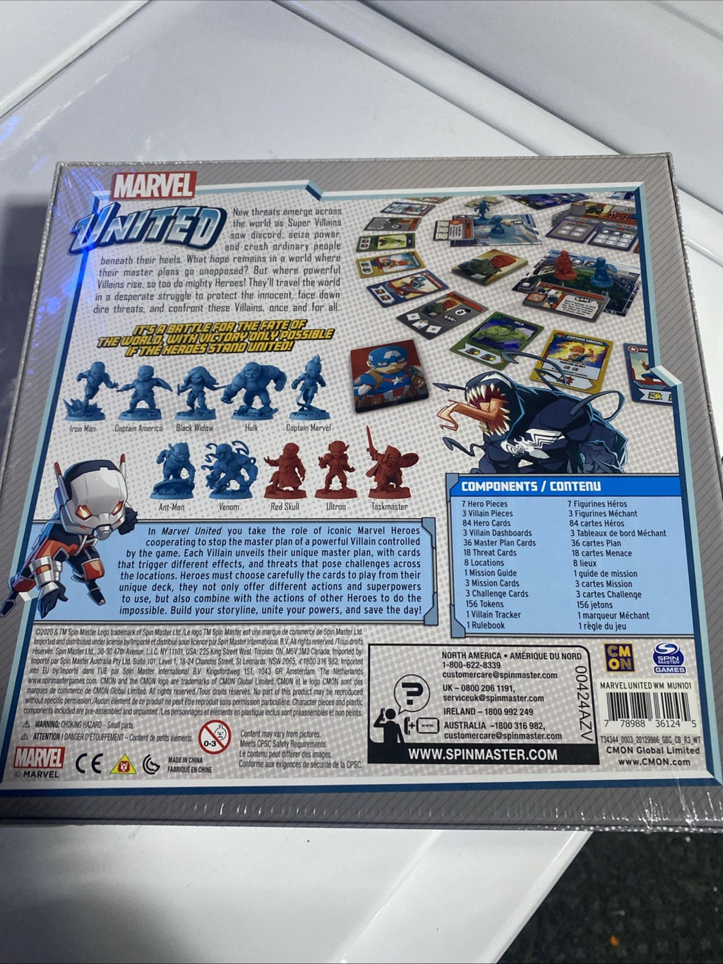 Marvel “United” Exclusive VENOM Hero Included. Spin Master Games.