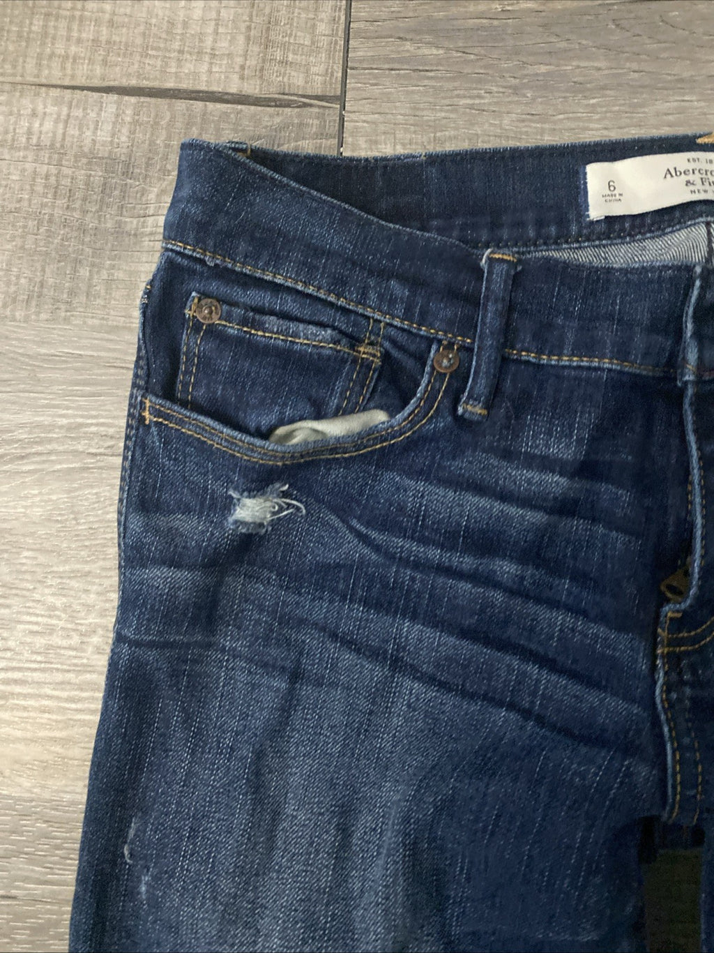 A&F Light Wash Skinny Jeans
