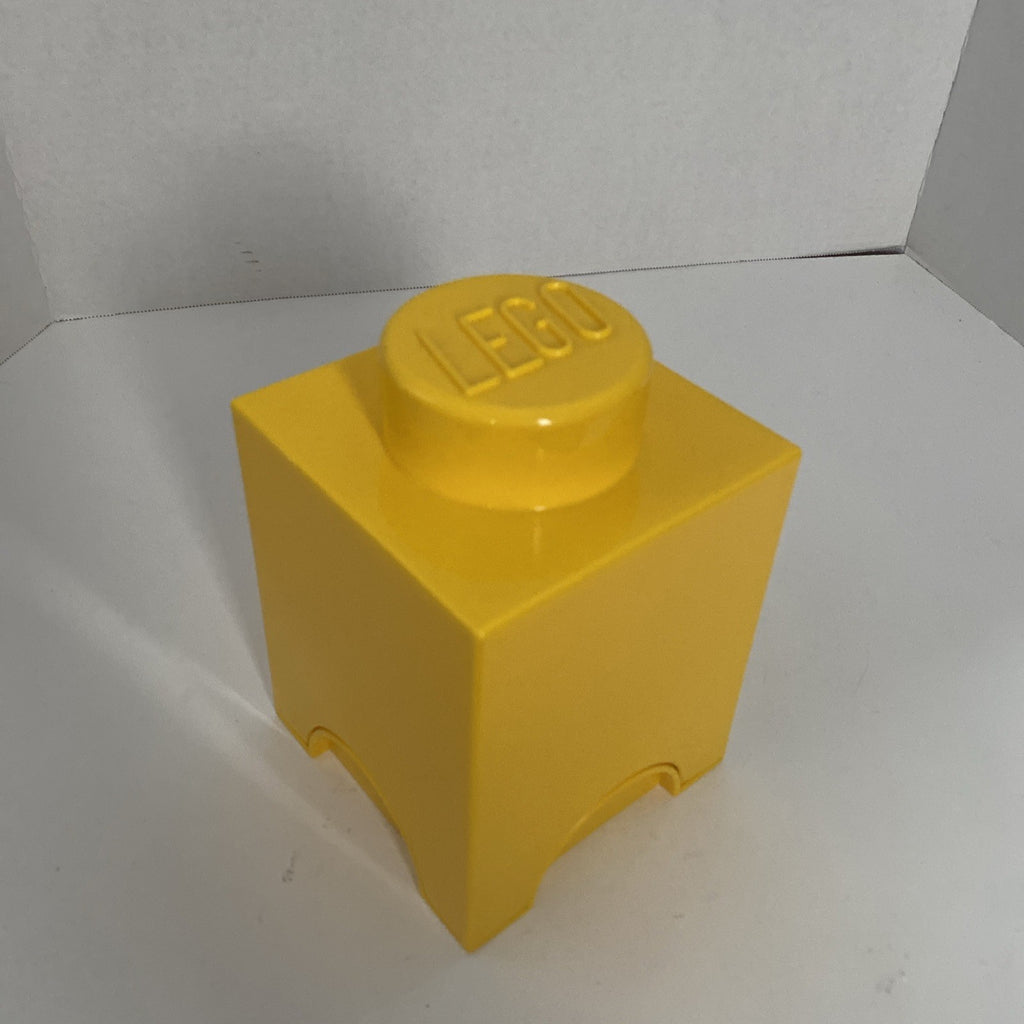 Lego Storage Container Yellow Stackable Brick. 1 X 1 Stud Size