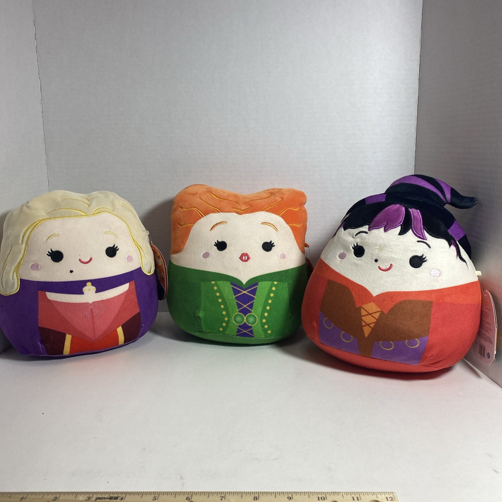 NEW Squishmallow Disney Hocus Pocus Sanderson Sisters 9 Inch Kellytoy Plush NWT