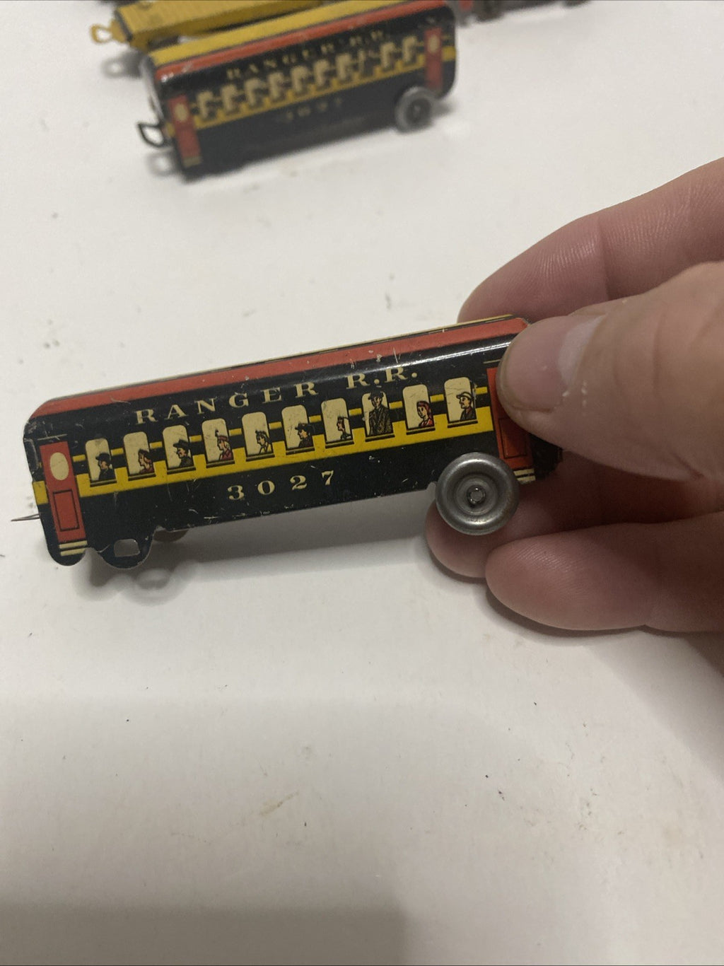 Ranger R.R. Tin Train 10 Cars  3 Engines Please See Pics