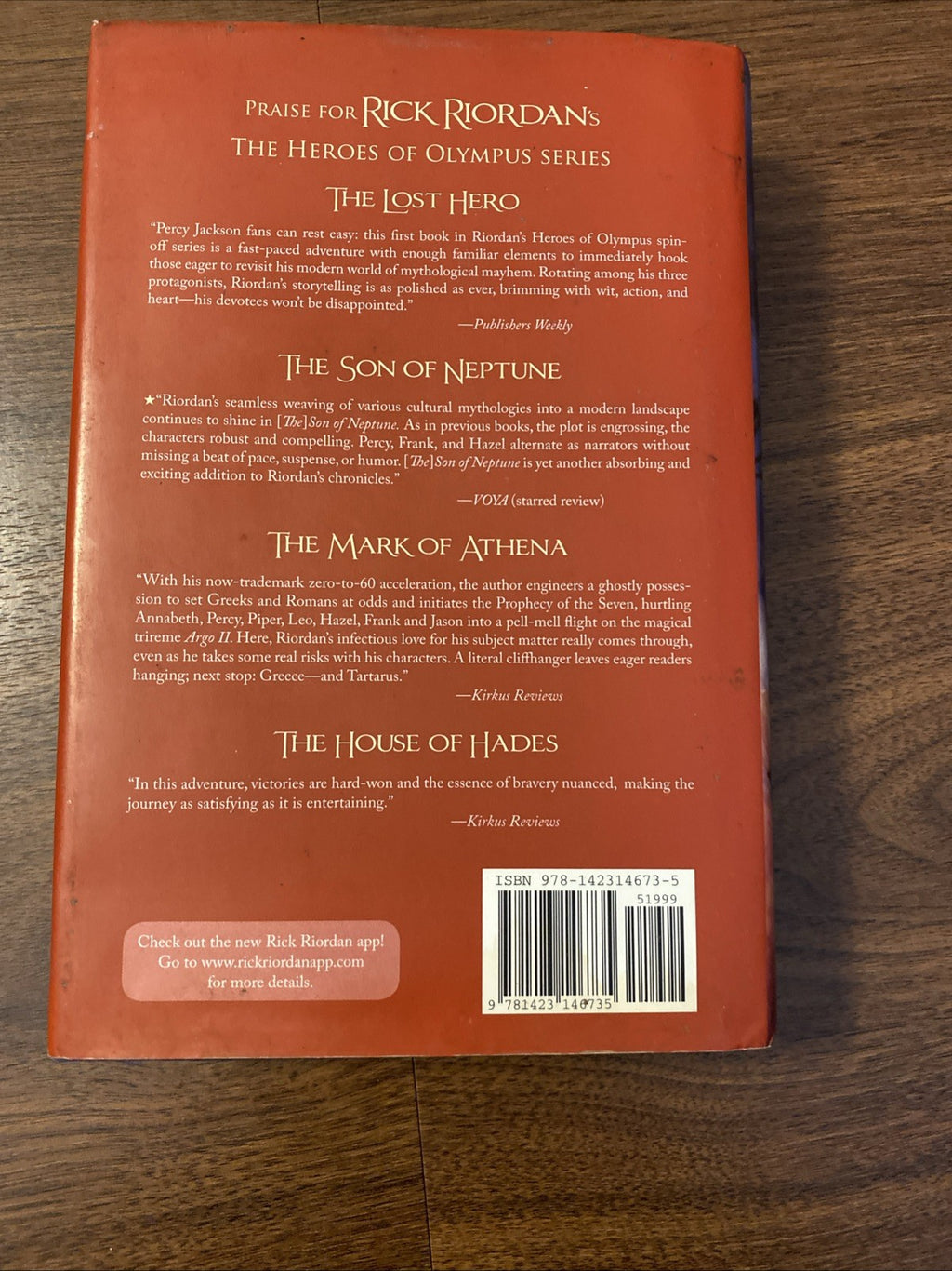 Lot of 5 - Rick Riordan - Heroes Of Olympus Series - Complete  1-5 - Hardcover 