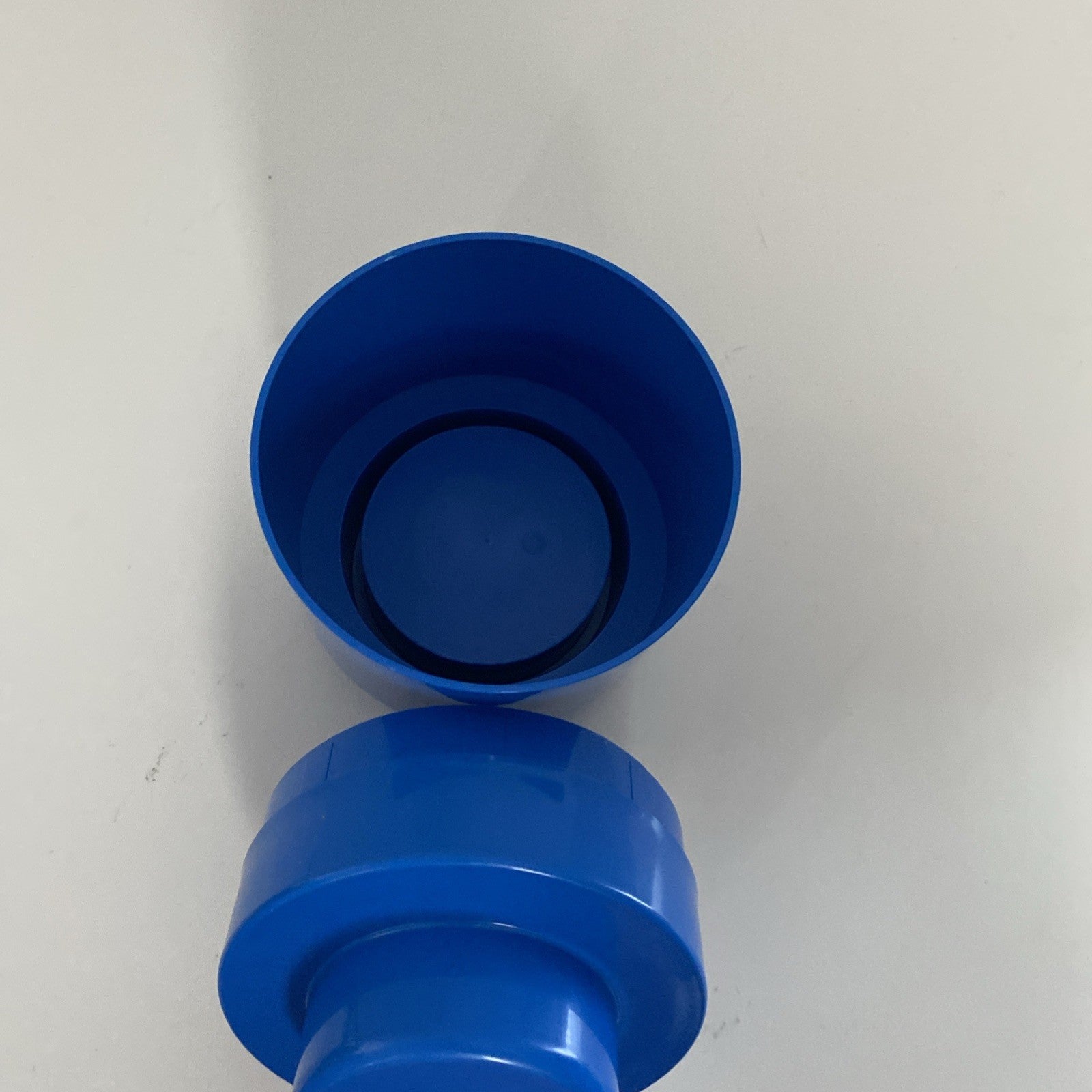Lego Storage Container Blue Stackable Round. 1 Stud Size
