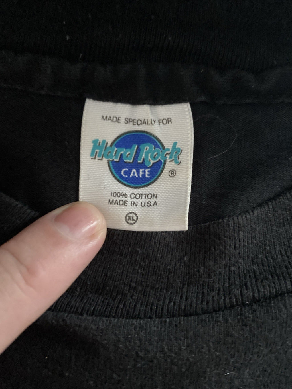 Vintage Hard Rock Cafe San Francisco Shirt Black Single Stitch USA Made Size XL