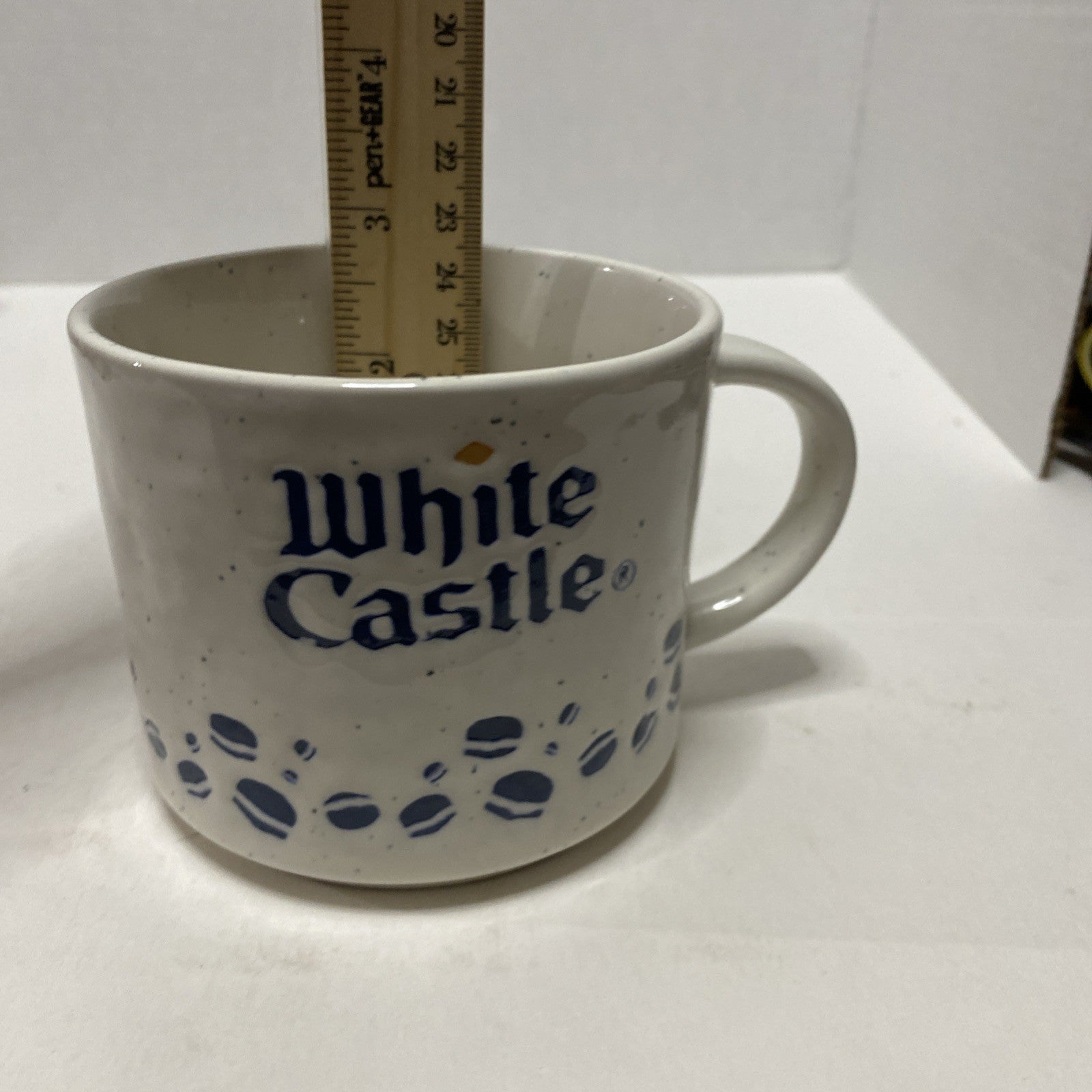 White Castle Hamburger Textured White Slider Mug 2019