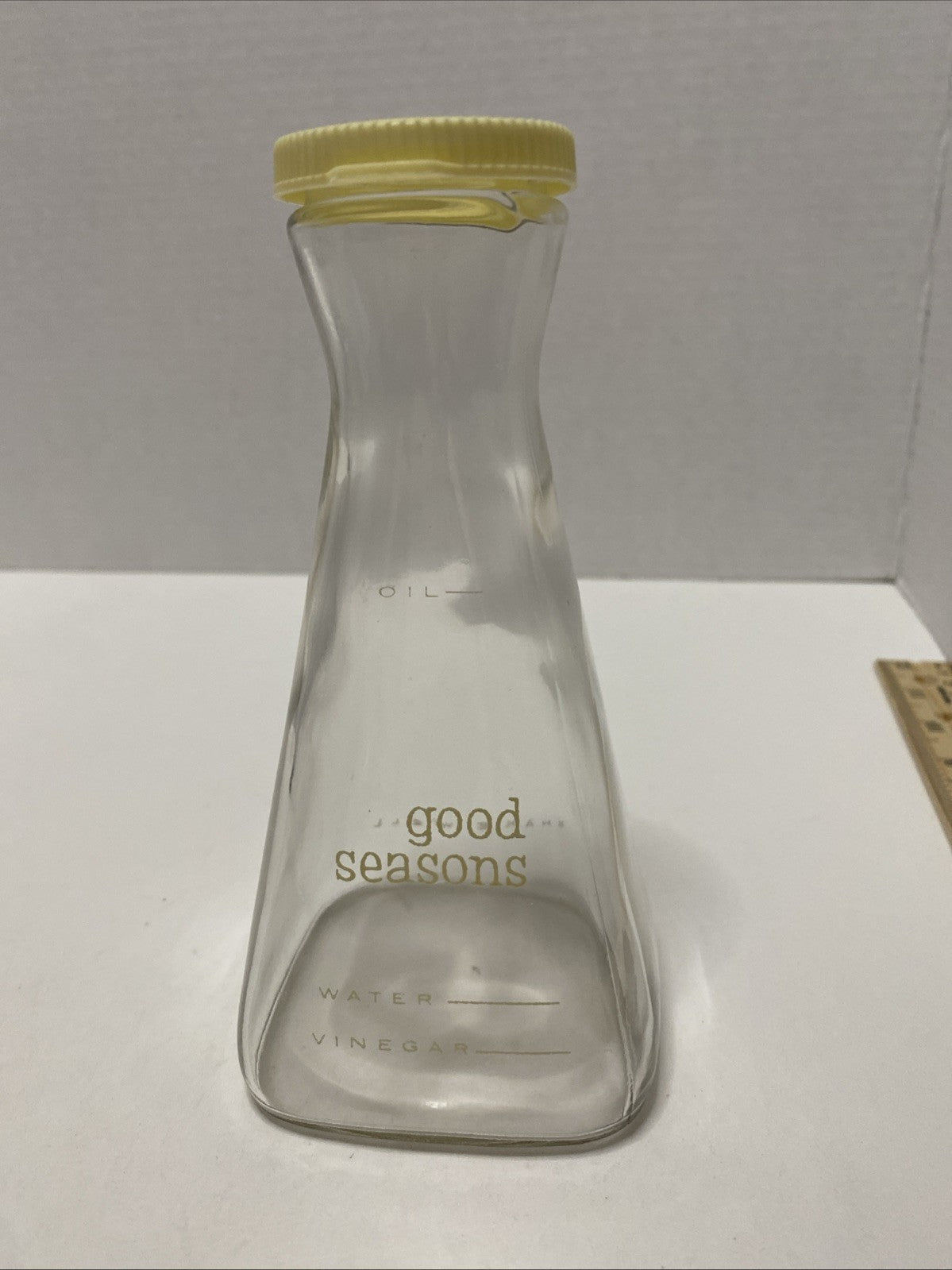 Vintage Good Seasons Glass Salad Dressing Cruet for Mix, Oil & Vinegar 6"