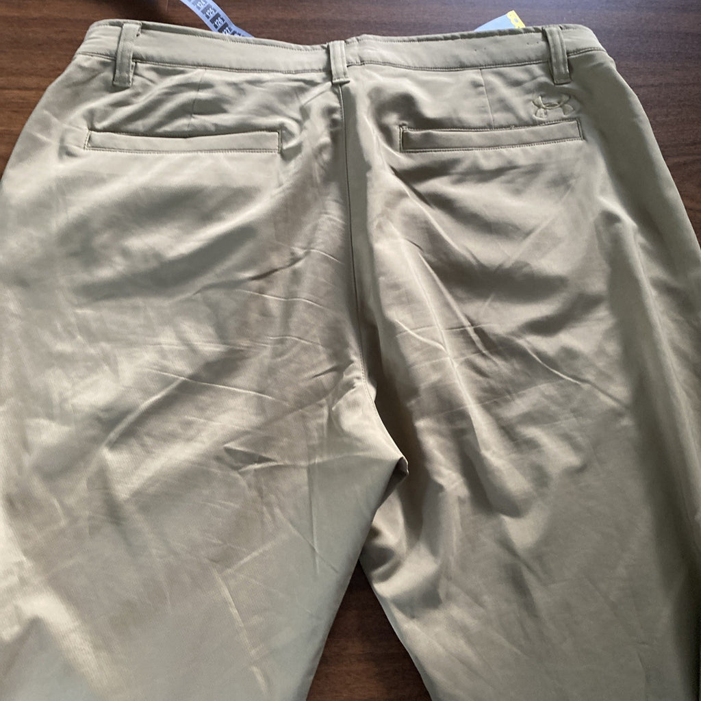 Under Armour 38x30 Brown Golf Mens Dress Pants Free Shipping