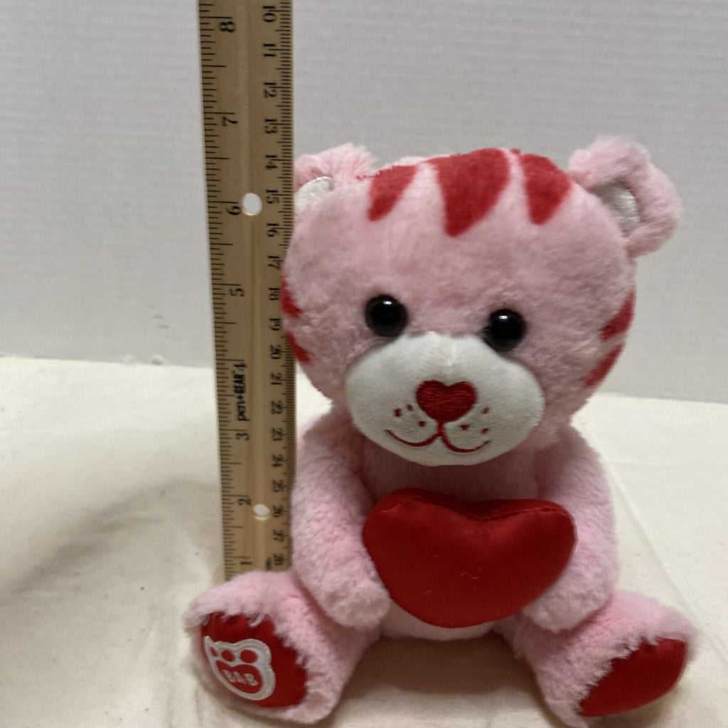 Build a Bear Buddies Pink Tiger Heart Smallfrys 7" Plush
