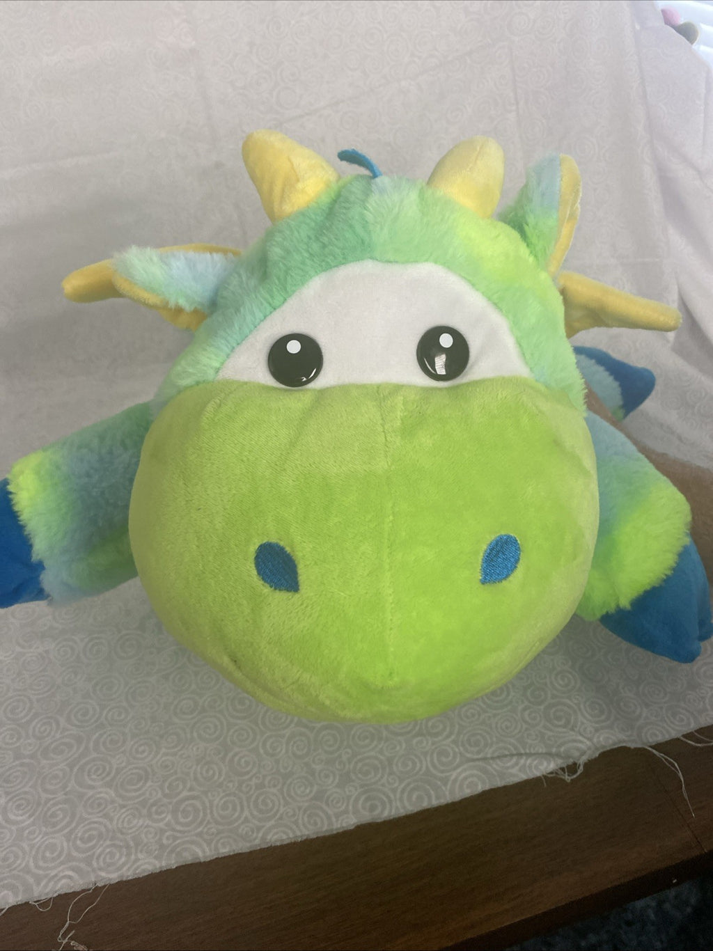 Peek-A-Boo Plush Dragon Stuffed Animal 22’’ Blue And Green Fantasy Castle Magic