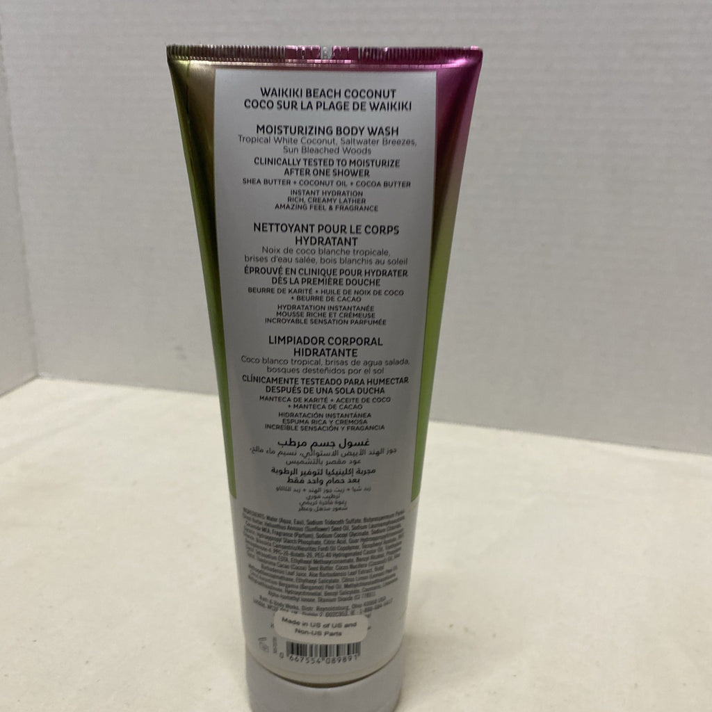Bath & Body Works Waikiki Beach Coconut Full Size Moisturizing Body Wash