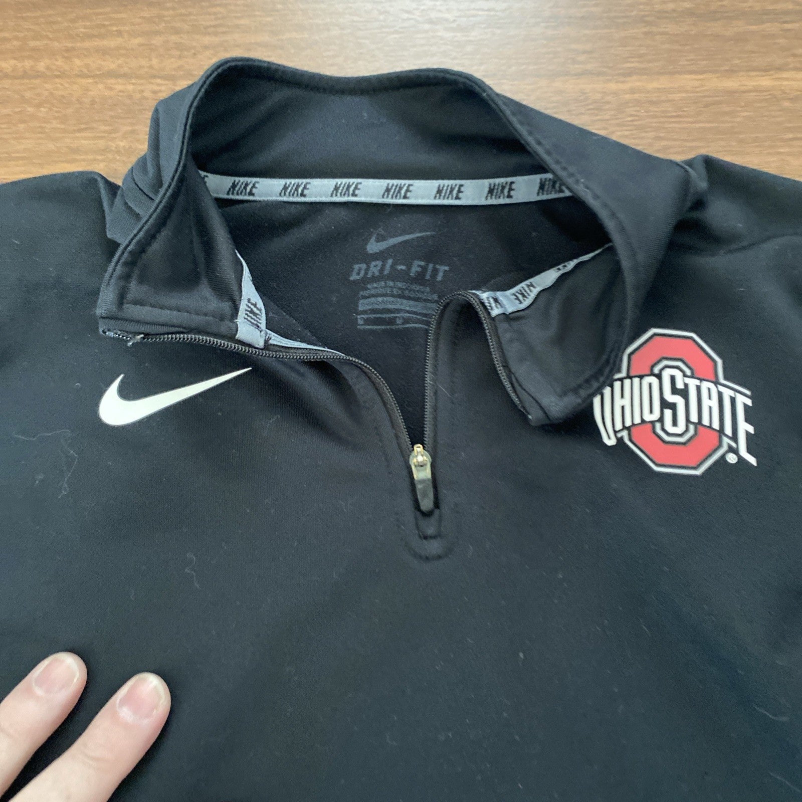 Ohio State Nike Quarter Zip Pullover Dri Fit Medium Free Shipping